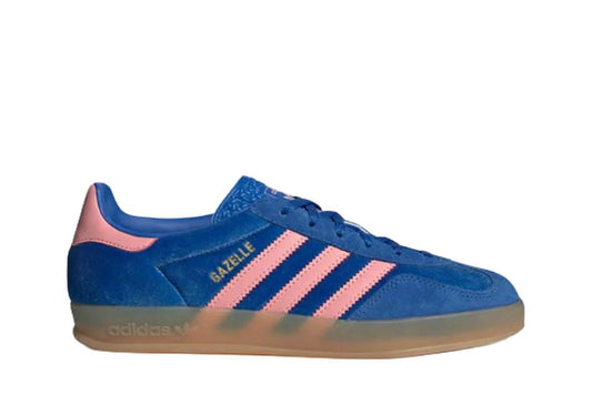 Adidas Gazelle Indoor Azul Semi Rosa Veludo Azul