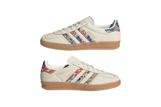 Adidas Gazelle Indoor Liberty London com Bordado Floral e Listras Multicoloridas