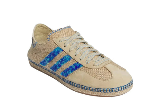 Adidas Gazelle x CLOT Linho Cáqui Azul Claro Marrom