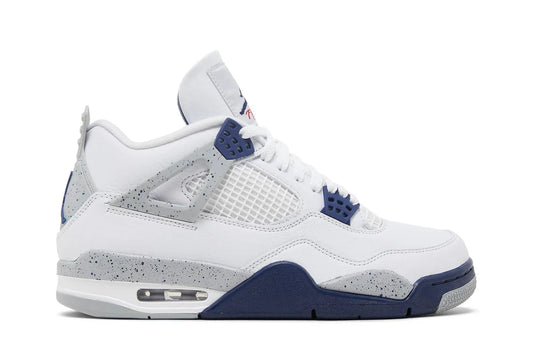 Air Jordan 4 Azul Marinho/Branco/Azul