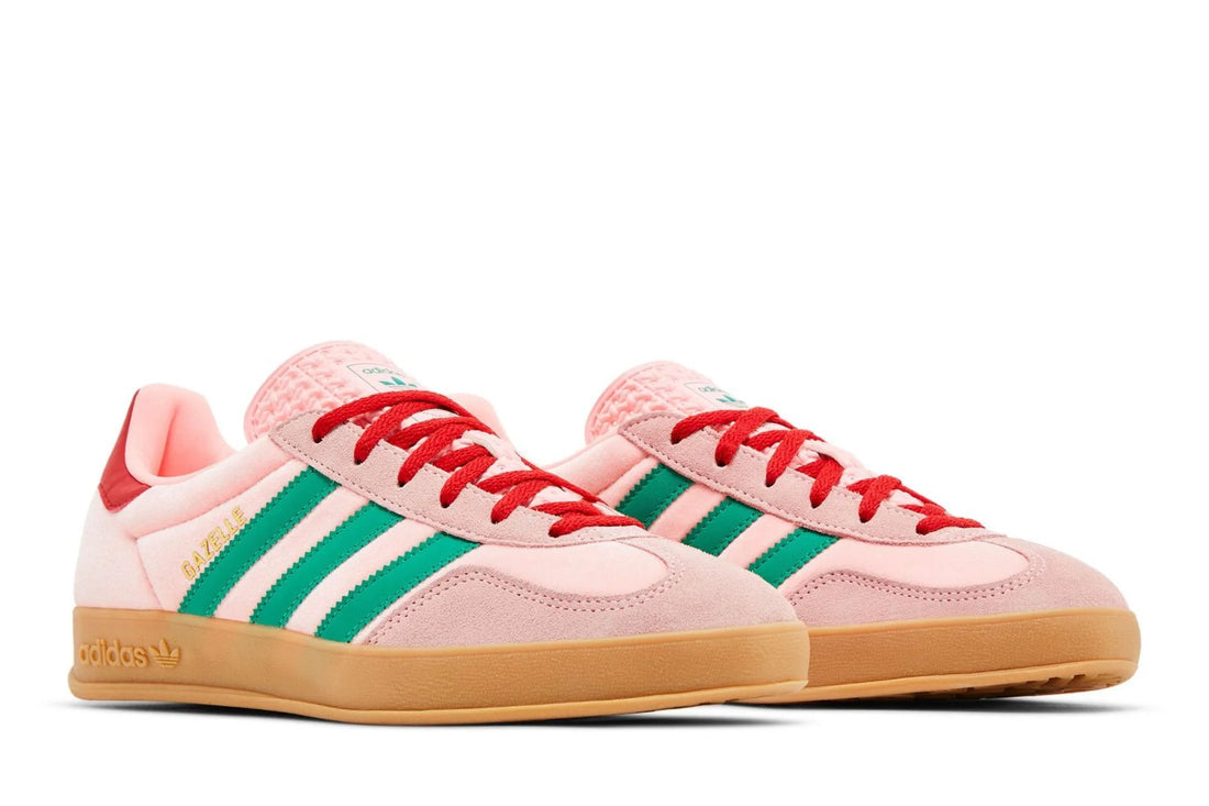 Adidas Gazelle Indoor Court Green Glow Pink