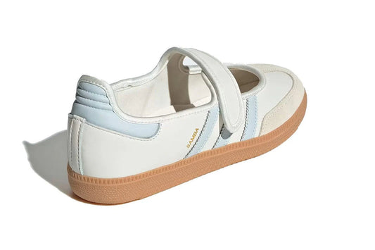 Adidas Samba Jane Branco Azul Goma Branco