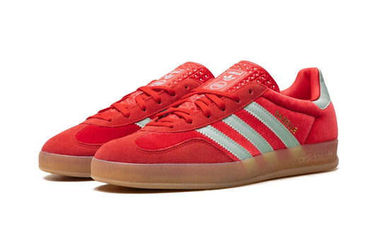 Adidas Gazelle Indoor Better Scarlet Verde Veludo Vermelho
