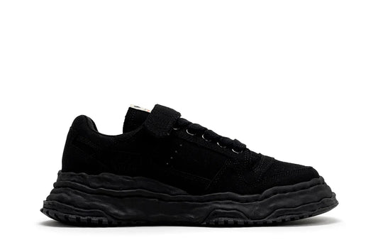 Maison Mihara Yasuhiro "Keith" OG Sole Canvas Cano Baixo Preto Preto 