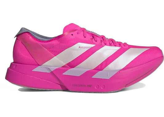 Adizero Adios Pro 4 Choque Rosa Zero Metálico Aurora Ameixa