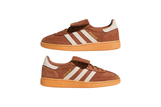 Tênis Adidas Handball Spezial LT Usado Marrom Creme Branco Bordô