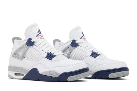 Air Jordan 4 Azul Marinho/Branco/Azul