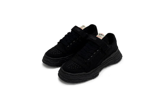 Maison Mihara Yasuhiro "Keith" OG Sole Canvas Cano Baixo Preto Preto 